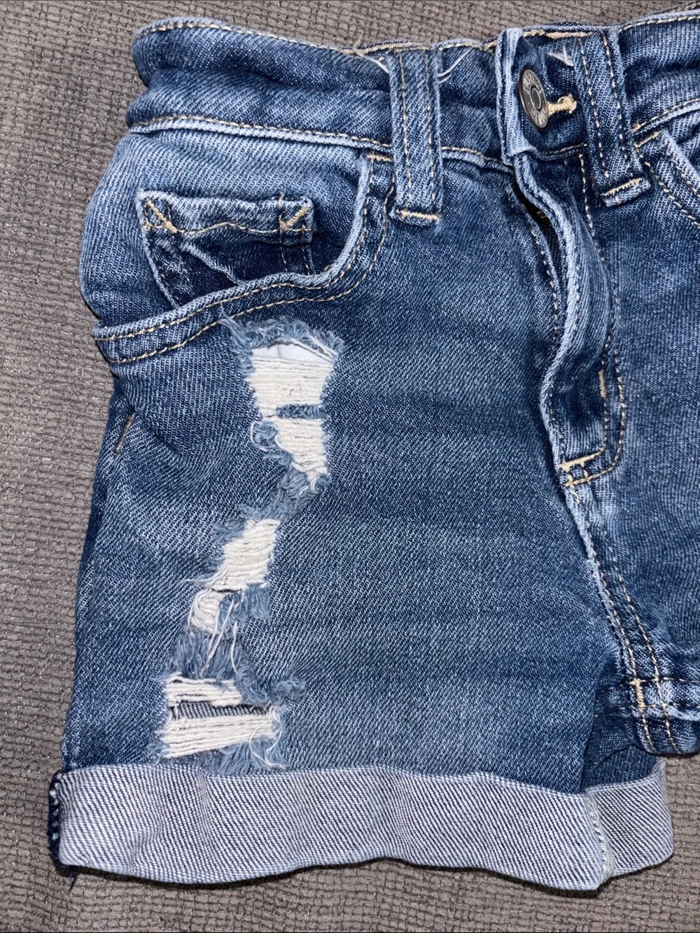 Justice girls jean shorts